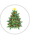 Xmas Weed, Marijuana Edible Icing Cake Topper 04