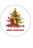 Christmas Cake Topper 03 - Cute fairy house Christmas tree