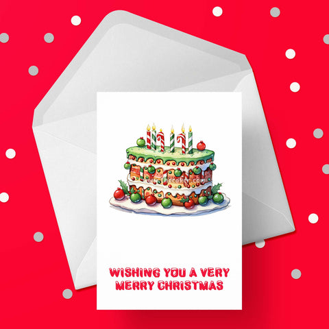 Christmas Card 04 - Christmas Cake