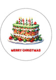 Christmas Cake Topper 04 - Beautiful Christmas Cake