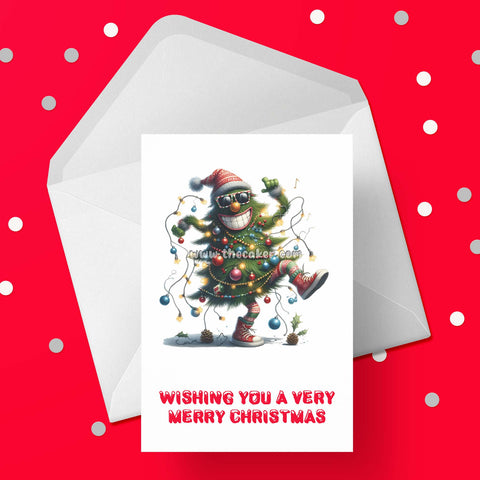 Christmas Card 05 - Funny dancing Christmas Tree