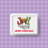 Christmas Cake Topper 09 -  Joy to the ....
