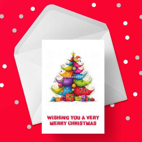 Christmas Card 11 - Cute Whimsical Christmas Tree
