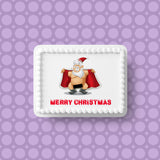 Christmas Cake Topper 17 -  Funny, Rude, Flashing Santa