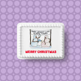 Christmas Cake Topper 20 -  Funny Diet Theme