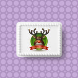 Christmas Cake Topper 22 -  Rudolph Happy Holidays