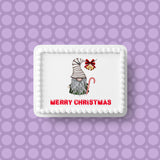 Christmas Cake Topper 24 - Christmas Gnome and Candy Cane