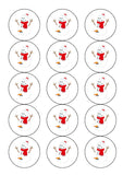 Christmas Cake Topper 30 - Funny, Rude, Snowman & Carrot