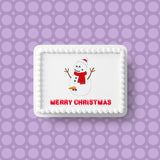 Christmas Cake Topper 30 - Funny, Rude, Snowman & Carrot