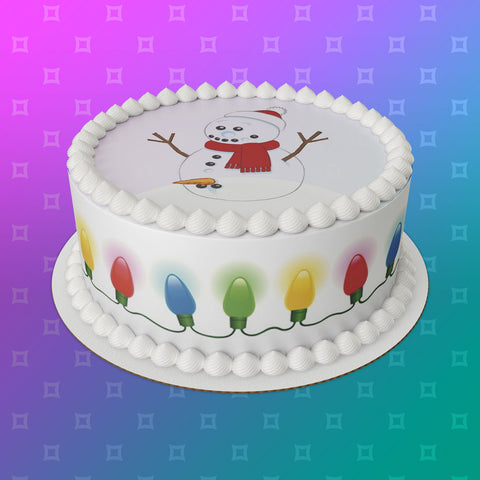 Christmas Cake Topper 30 - Funny, Rude, Snowman & Carrot