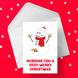 Christmas Cake Topper 30 - Funny, Rude, Snowman & Carrot