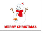 Christmas Cake Topper 30 - Funny, Rude, Snowman & Carrot