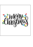 Christmas Cake Topper 32 - Merry Christmas Lights