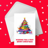 Christmas Cake Topper 33 - Whimsical Quirky Christmas Tree
