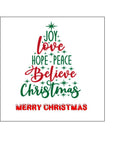 Christmas Cake Topper 35 - Joy, Love, Hope, Peace