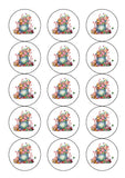 Christmas Cake Topper 36 - Christmas Candy Sweets