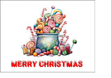 Christmas Cake Topper 36 - Christmas Candy Sweets