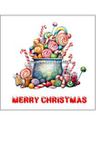 Christmas Cake Topper 36 - Christmas Candy Sweets
