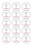 Christmas Cake Topper 29 - Funny Gin lover "Good tonics we bring..."