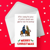 Christmas Card 44 with Funny cost of petrol