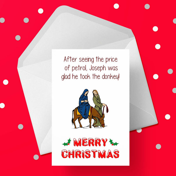 Christmas Card 44 with Funny cost of petrol