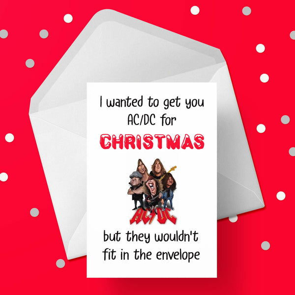 Funny Christmas Card with ACDC