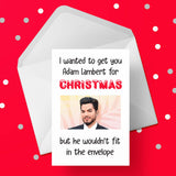 Funny Christmas Card with Adam Lambert