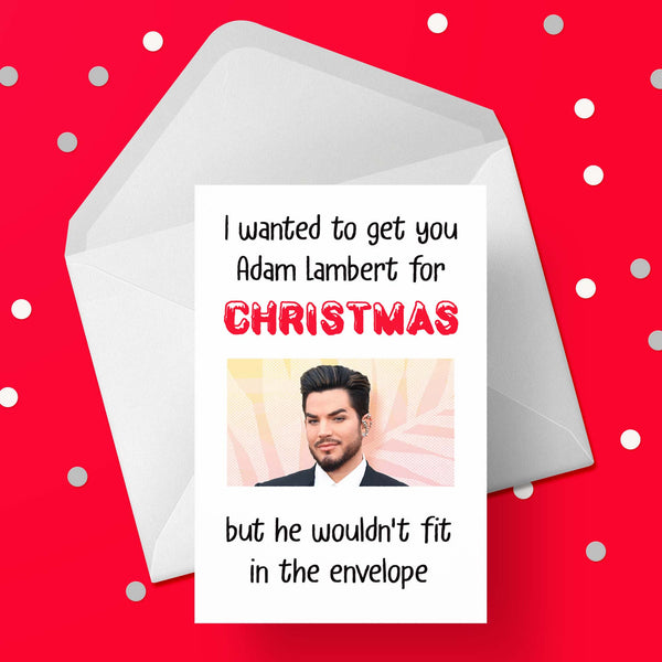 Funny Christmas Card with Adam Lambert