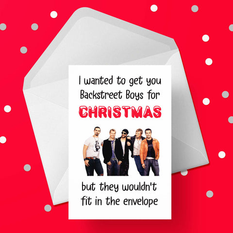 Funny Christmas Card with Backstreet Boys