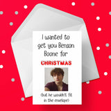 Funny Christmas Card with Benson Boone