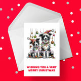 Christmas Card with Border Collie Dog 10