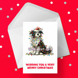 Christmas Card with Border Collie Dog 06