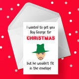 Funny Christmas Card with Boy George