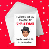 Funny Christmas Card with Bruno Mars