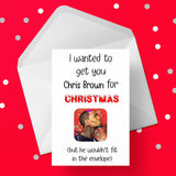 Funny Christmas Card with Chris Brown