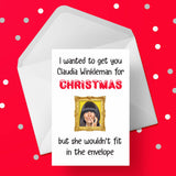 Funny Christmas Card with Claudia Winkleman