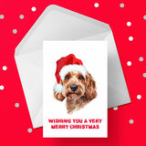 Christmas Card with Cockapoo 01