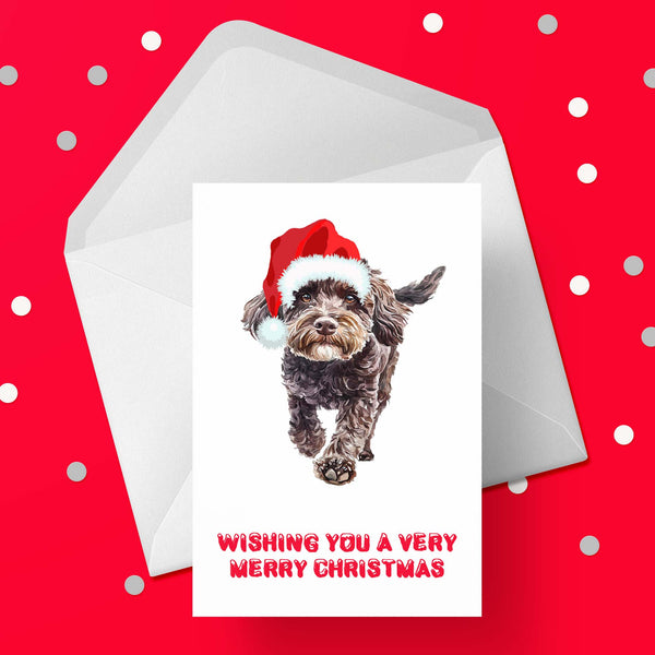 Christmas Card with Cockapoo 02