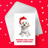 Christmas Card with Cockapoo 03