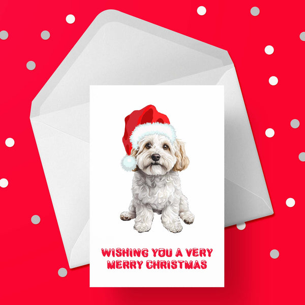 Christmas Card with Cockapoo 03