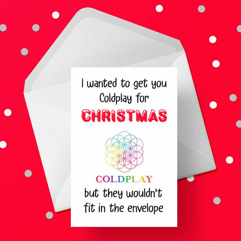 Funny Christmas Card with Coldplay