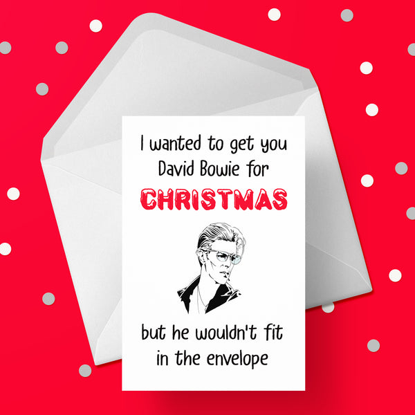 Funny Christmas Card with David Bowie