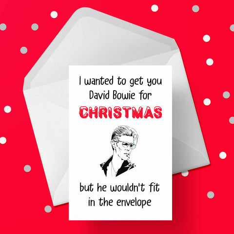 Funny Christmas Card with David Bowie