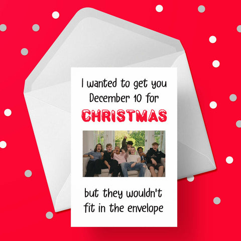 Funny Christmas Card with December 10