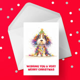 Christmas Card with Cute Cartoon Dog 02