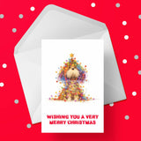 Christmas Card with Cute Cartoon Dog 03
