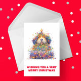 Christmas Card with Cute Cartoon Dog 05