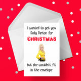 Funny Christmas Card with Dolly Parton