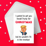 Funny Christmas Card with Donald Trump