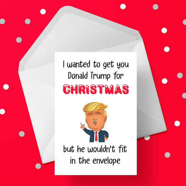 Funny Christmas Card with Donald Trump
